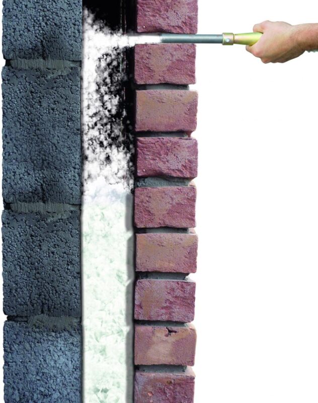 Ocieplenie scian granulatem wełny